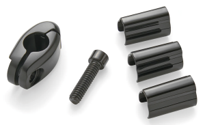 1/2" Flag Mount Clamp Black (FR)