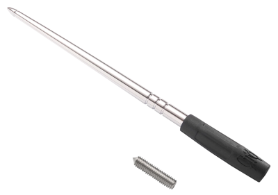 High Caliber Flexible 8" Antenna Chrome (FR)