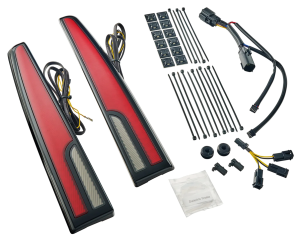 Black Calade Tail Lights Red Tri09-Up (FR)