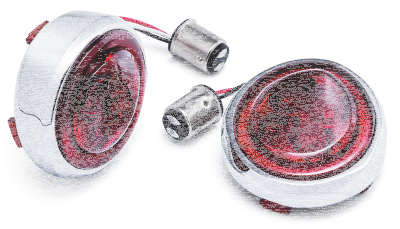 Chrome Fang Red RR Signal Inserts (FR)