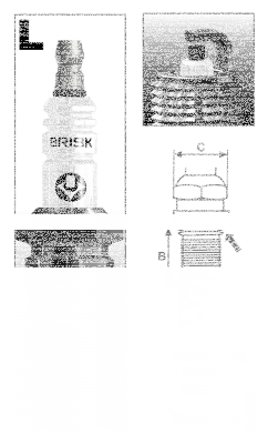 Each Brisk LR17YC-1 Spark Plug (FR)
