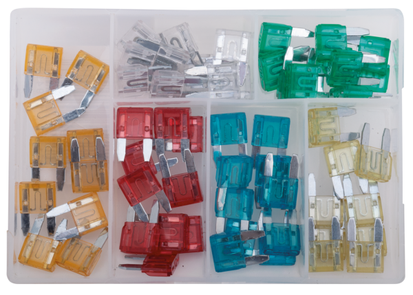 60Pc Mini 5A-30A fuse assortment box (FR)