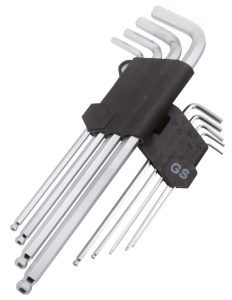 9Pc Allen wrench set long 1/16"-3/8"