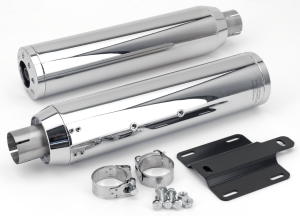 Twin Chr mufflers 90mm CHUBBY ISC15-21 (FR)