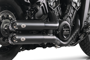 Twin Dark mufflers 90mm Rvlvr ISC22-24 (FR)