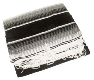 Mexican blanket Serape Black & White (FR)