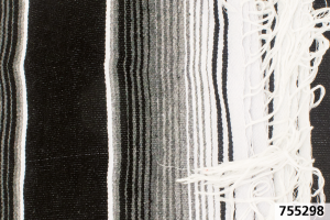 Mexican blanket Serape Black & White (FR)