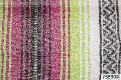 Mexican blanket Pink/apple green/white (FR)