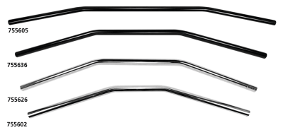 7/8" chrome Drag Bar 40" no dimples (FR)