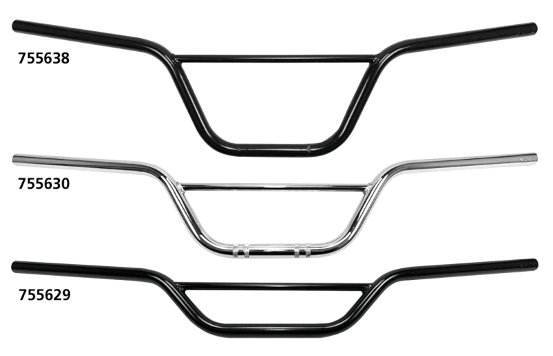 7/8" Handlebars Scrambler XL 8" BLK (FR)
