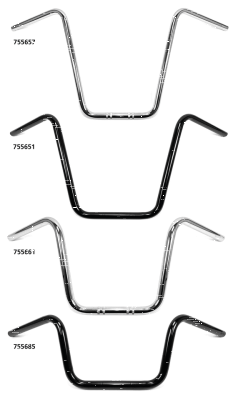 1" Handlebars Ape Hanger 24" CHR (FR)