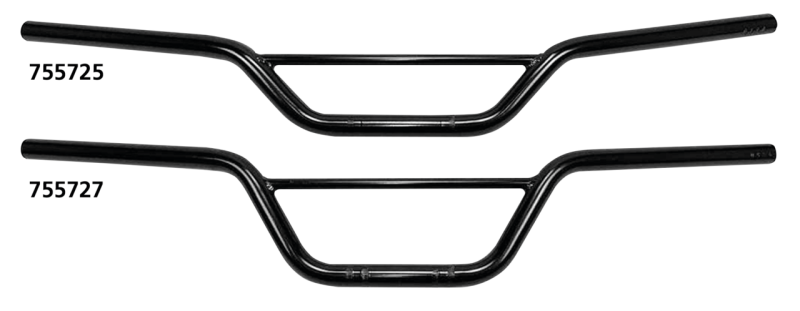 1" Handlebars Scrambler 6" BLK (FR)