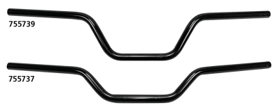 1" Handlebars Street Track 6" BLK dimple (FR)