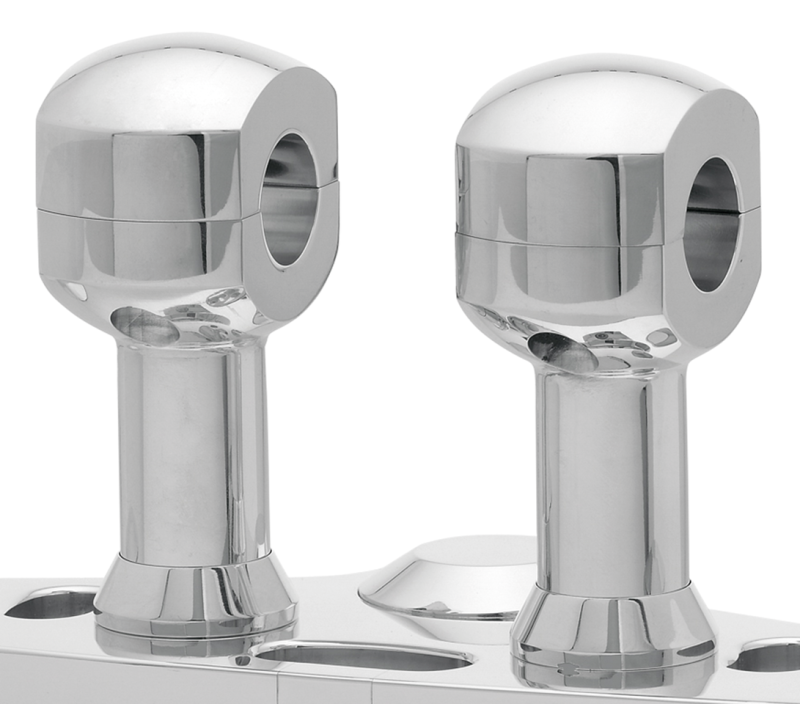 3" Risers for 1" Handlebars Polished (FR)
