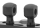 2" Risers for 1" Handlebars Black (FR)