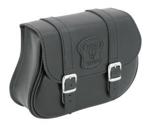 Texas Leather V-Rod black leather bag (FR)