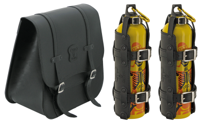 Texas Leather Softail 32l bag w/2Chuchaq (FR)