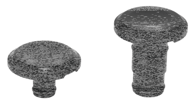 Front Axle Cover Smooth Black ST18-Up (FR)