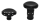 Front Axle Cover Smooth Black ST18-Up (FR)