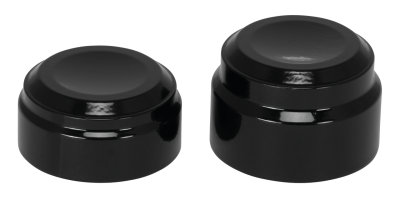 Rear Axle Covers Smooth Black ST18-Up