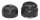 Rear Axle Covers Smooth Black ST18-Up (FR)