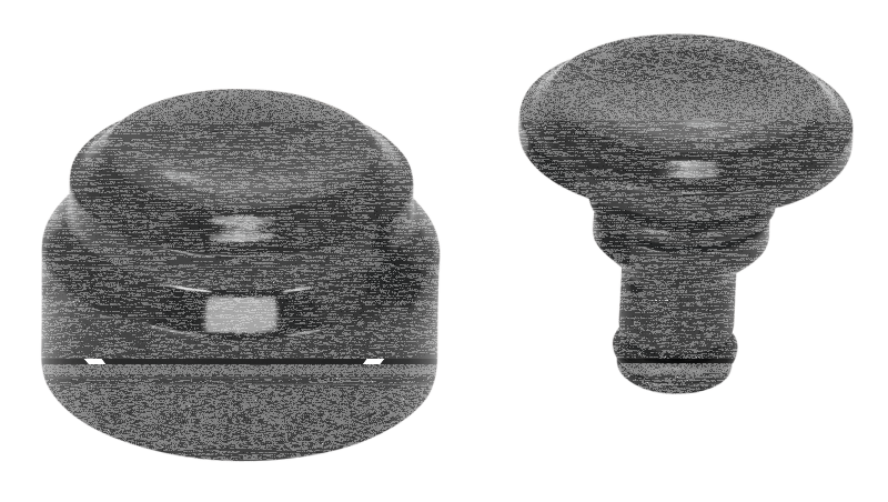 Swingarm Covers Smooth Black ST18-Up (FR)