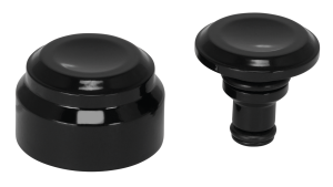 Swingarm Covers Smooth Black ST18-Up