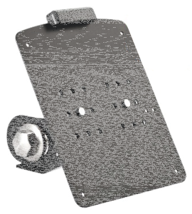 Matt Blk License plate holder Long D ME1 (FR)