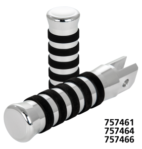 FWD ctrl O-ring pegs +4" polish ST18-up (FR)