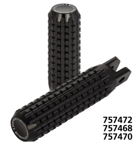 FWD ctrl Grooved pegs +2" black ST18-up (FR)