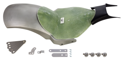260 tire on 8" rim rear fender FXBR18-UP (FR)