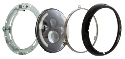 FXRP Fairing Headlight kit LED, 7" compl