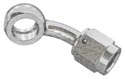SS Adapter 3/8"-24 Female 45degr.ee (FR)
