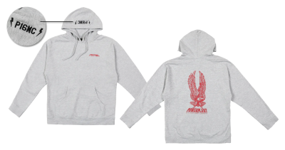P16 EAGLE HOODIE HEATHER GRAY M (FR)