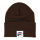 DAILY BEANIE BROWN with WHITE LABEL (FR)