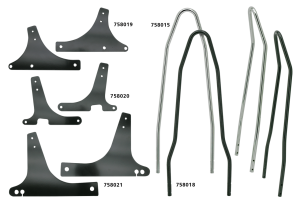 Black Sissybar sideplates Sportster (FR)