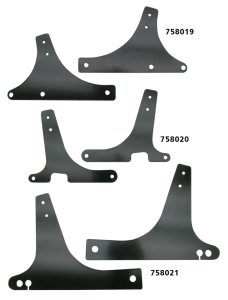 Black Sissybar sideplates Sportster (FR)