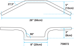 ZCP Hipster dimpled chrome 4-1/2" (FR)