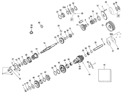 Mainshaft BT65-69 #35039-65T (FR)