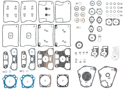 5pck Oil seal cam shaft Metal OD (FR)