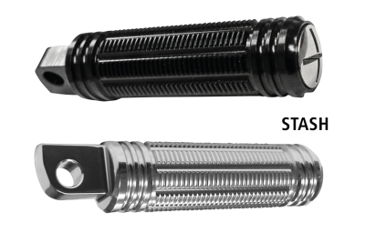 Burly Stash pegs black anodised (FR)