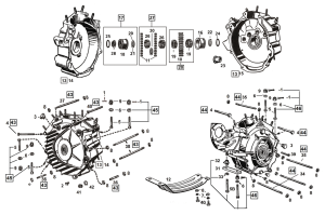 RH crankcase bushing BT40-48 +.015"
