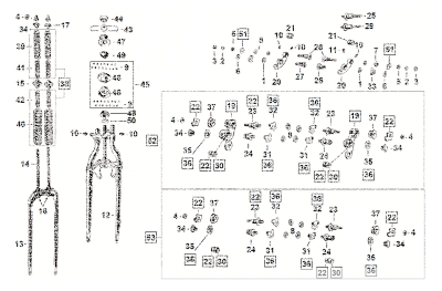 Stud left front rocker WL/WLA, NOS (FR)