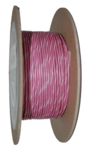 18-Gauge PINK/WHITE STRIPE 100 Spool Pr (FR)
