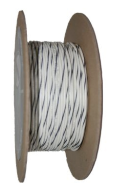 18-Gauge WHITE/BLACK STRIPE 100 Spool P (FR)