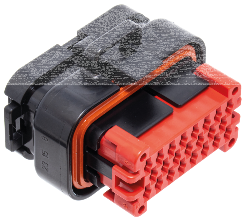 23-pos AMP radio harness plug housing (FR)