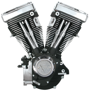 S&S V80 engine Black no ign./no carb (FR)
