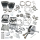 S&S 124HSU kit TC06-17 w/heads black (FR)