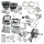 S&S 124HSU kit TC96B07-13 w/heads black (FR)