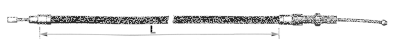 Barnett BCC clutch cable 52" XG15 (FR)